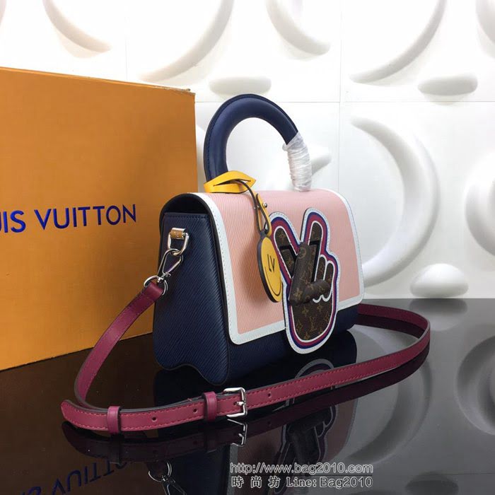 路易威登LV 頂級原單 官網特別款 刺繡Epi皮革 Monogram 帆布貼飾 Twist中號手袋 手提肩背斜挎包 M52514  YDH2356